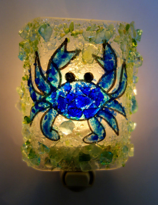 Blue Crab Night Light